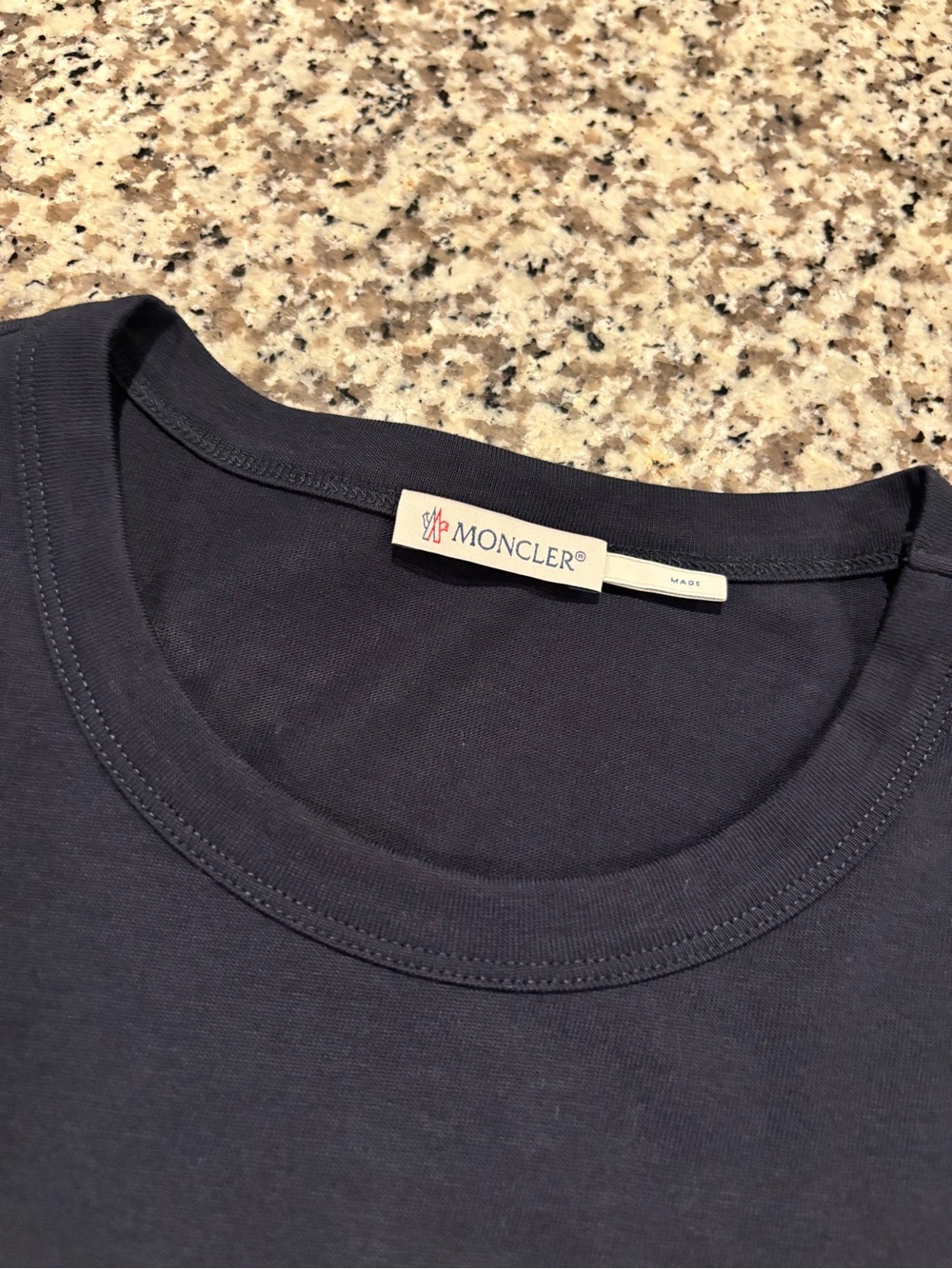 ❌ SOLD ❌ Moncler Maglia Maniche Navy Blue T-Shirt - Picture 4 of 8